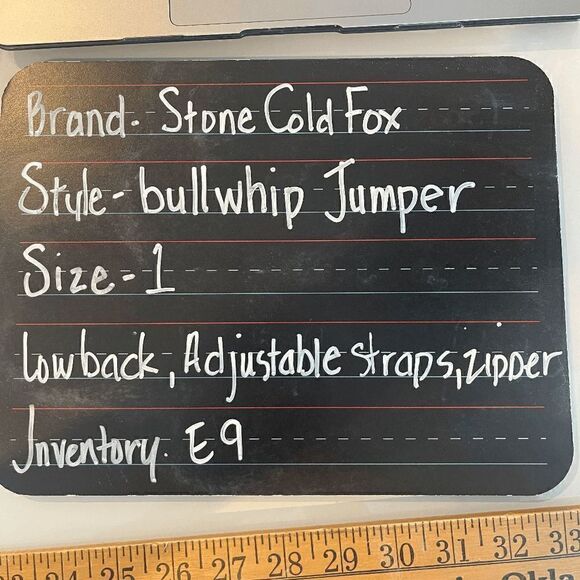 Stone Cold Fox Women's Cream Spaghetti Strap Bullwhip Jumper Size 1 - Picture 10 of 10